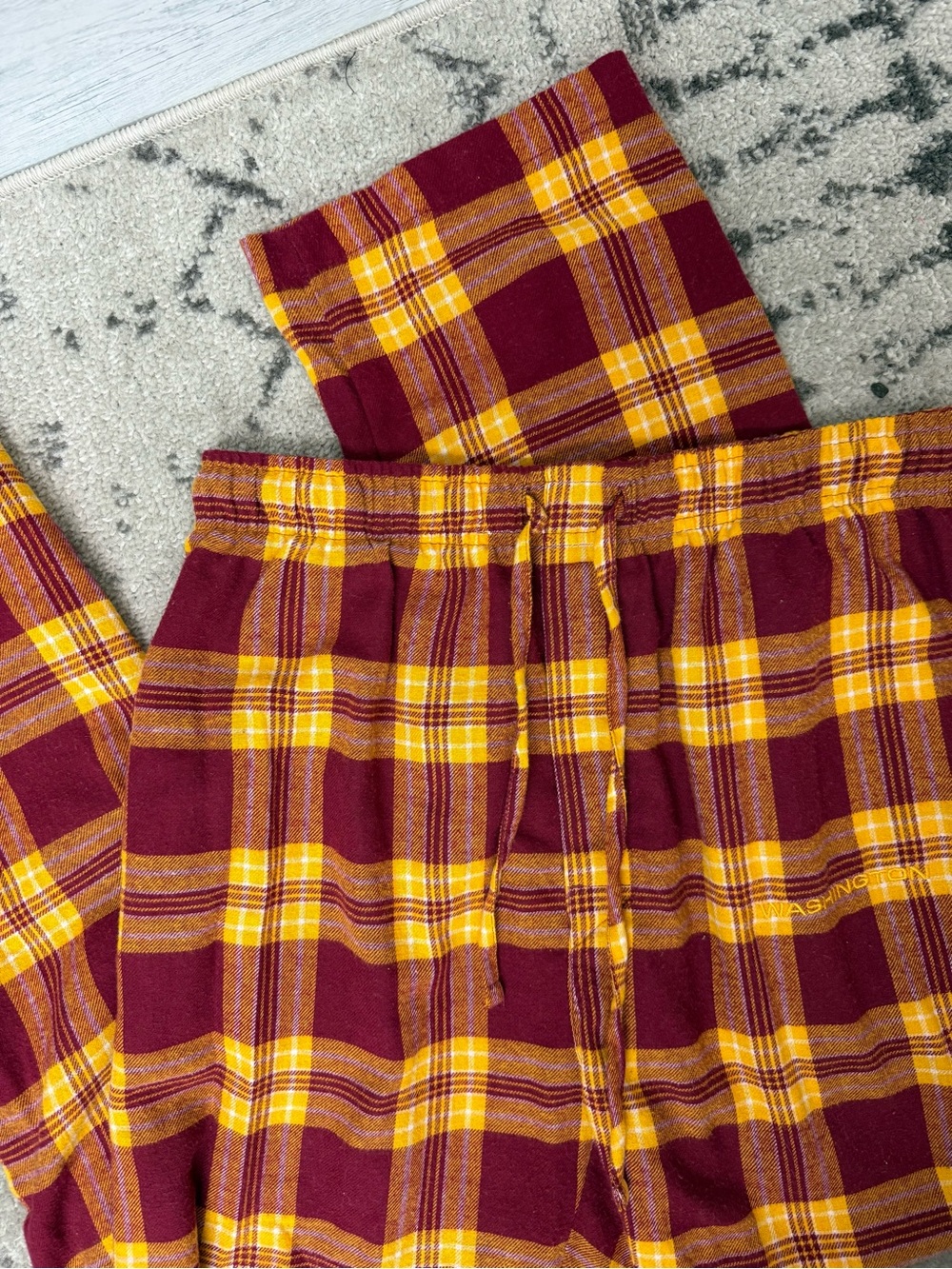 NWOT Mens NFL Team Apparel Washington Commanders Flannel Lounge Pants
